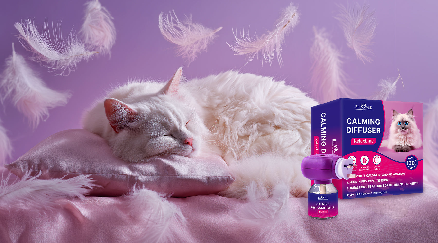 Beautiful view of Senjiaq Cat Pheromone Calming Diffuser Cat Calming Diffuser Kit