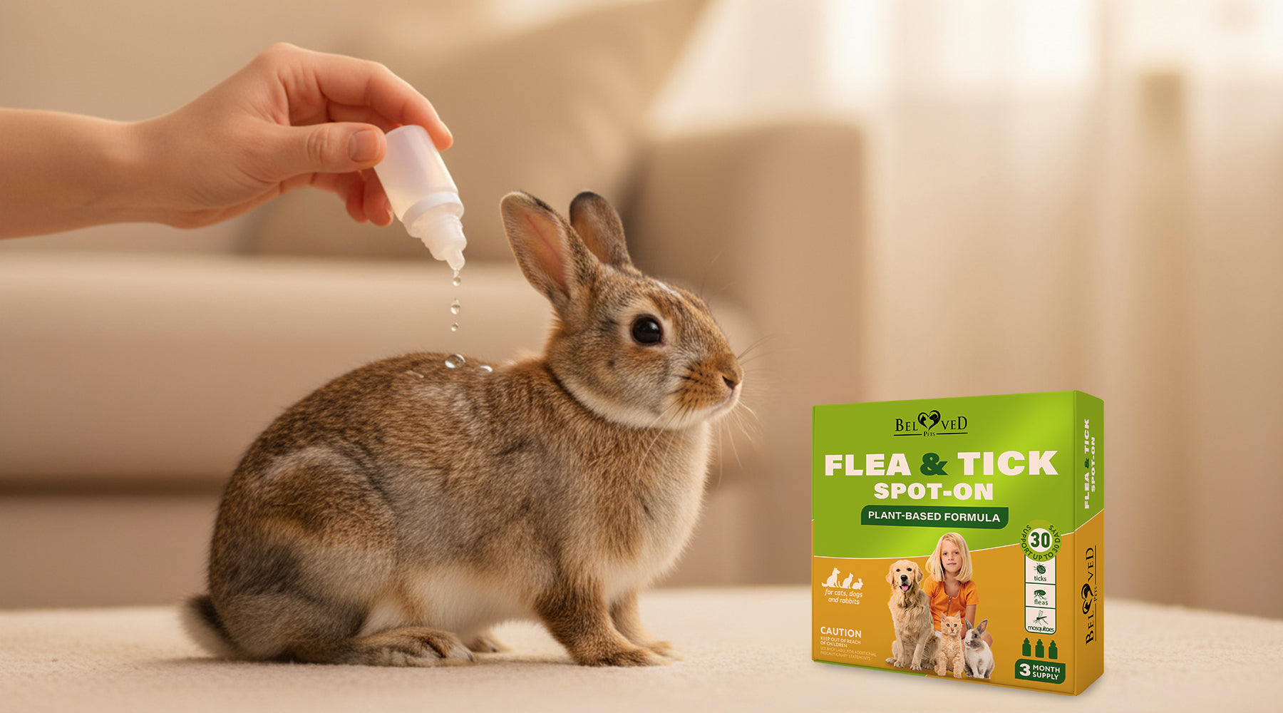 Picture of Safe for the Smallest Pets — Natural Flea & Tick Prevention for Rabbit ...