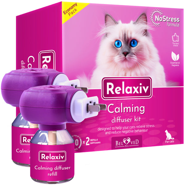 Relaxiv Cat Calming Diffuser & Pet Anti Anxiety Products for cats — Beloved Pets
