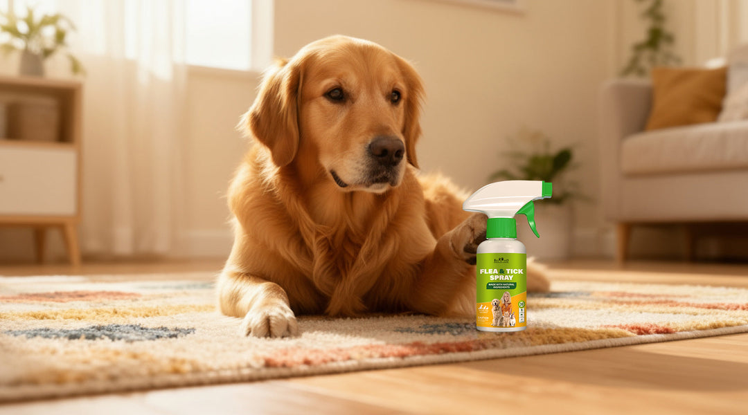 Vet-Developed Natural Flea & Tick Spray — Safe, Powerful, and Chemical-Free