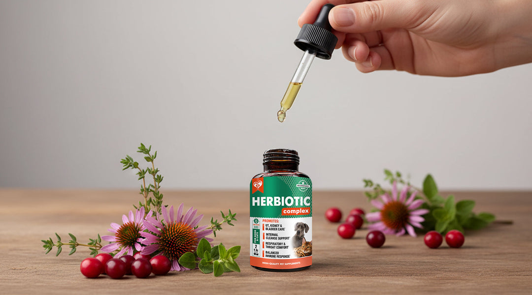 Natural Antibiotic for Dogs & Cats — Herbal UTI, Cough & Immune Support in One Powerful Liquid