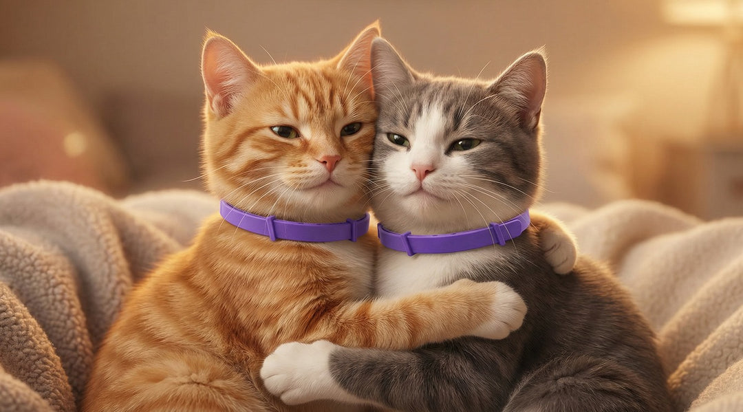 Double the Calm: Why Our 2-Pack Calming Collars are Perfect for Feline Best Friends