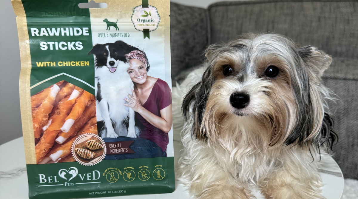 All-Natural Rawhide Sticks for Dogs – Long-Lasting Chew Treats by Beloved Pets