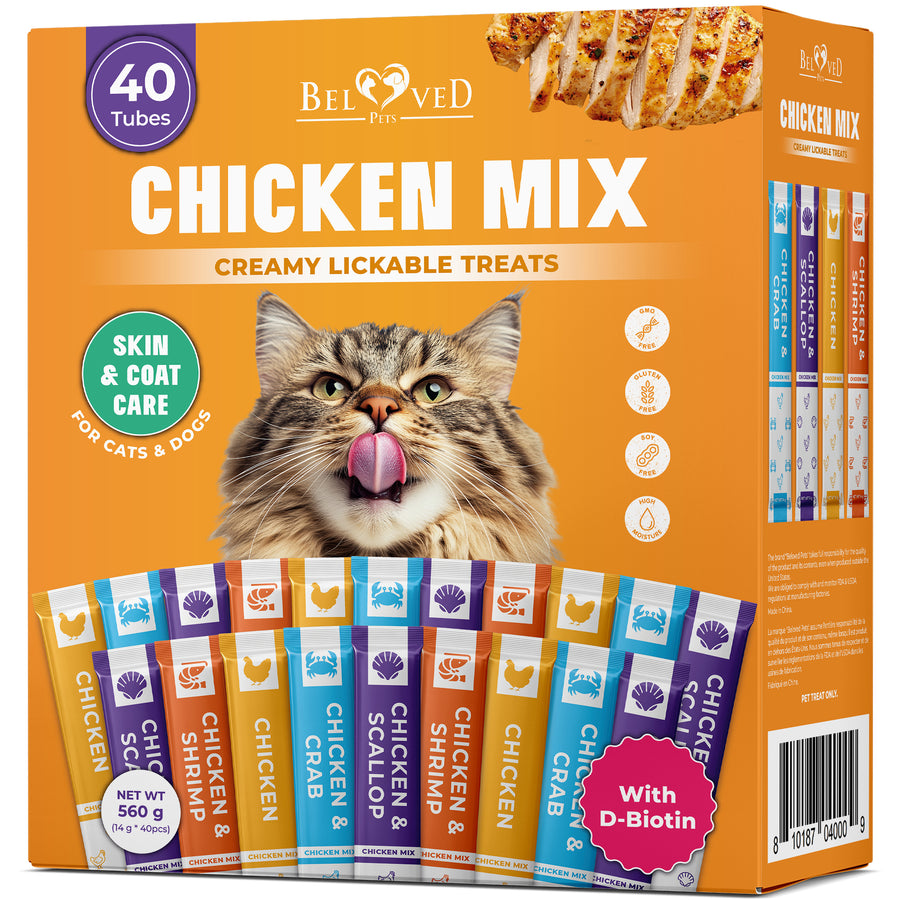 Creamy Lickable Cat Treats & Wet Squeeze Tubes for cats and dogs — Beloved Pets