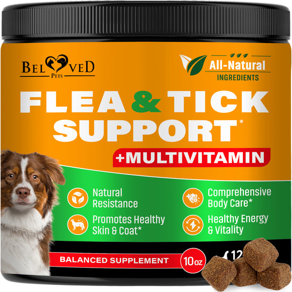Dog Flea & Tick + Multivitamin Soft Chews for dogs — Beloved Pets