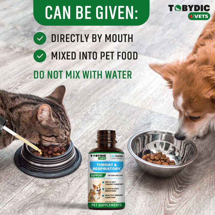 Dry & Wet Kennel Cough Natural Medicine & Relief for Dogs and Cats - Herbal Treatment Support Helps to Soothe Throat & Respiratory Trachea Comfort Supplement for Pets - Made in USA