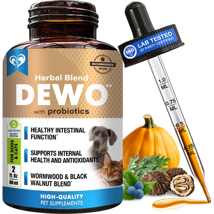 Beloved Pets Herbal Digestive Supplement with Probiotics for Cats & Dogs, 2-fl oz bottle