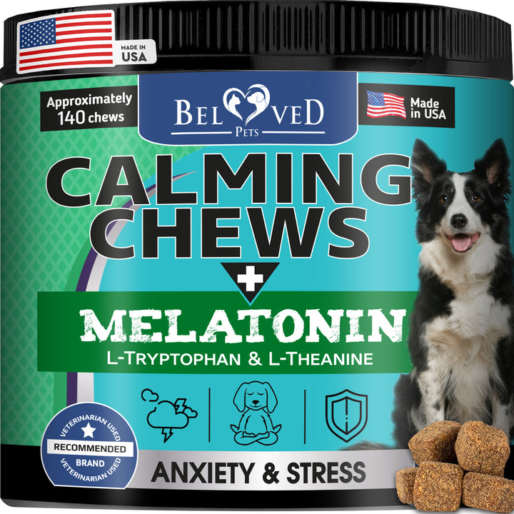 Calming Chews for Cats - Pet Separation Anxiety Relief Treats & Calm Aggressive Behavior - Soft Bites (Chicken (For Cats))
