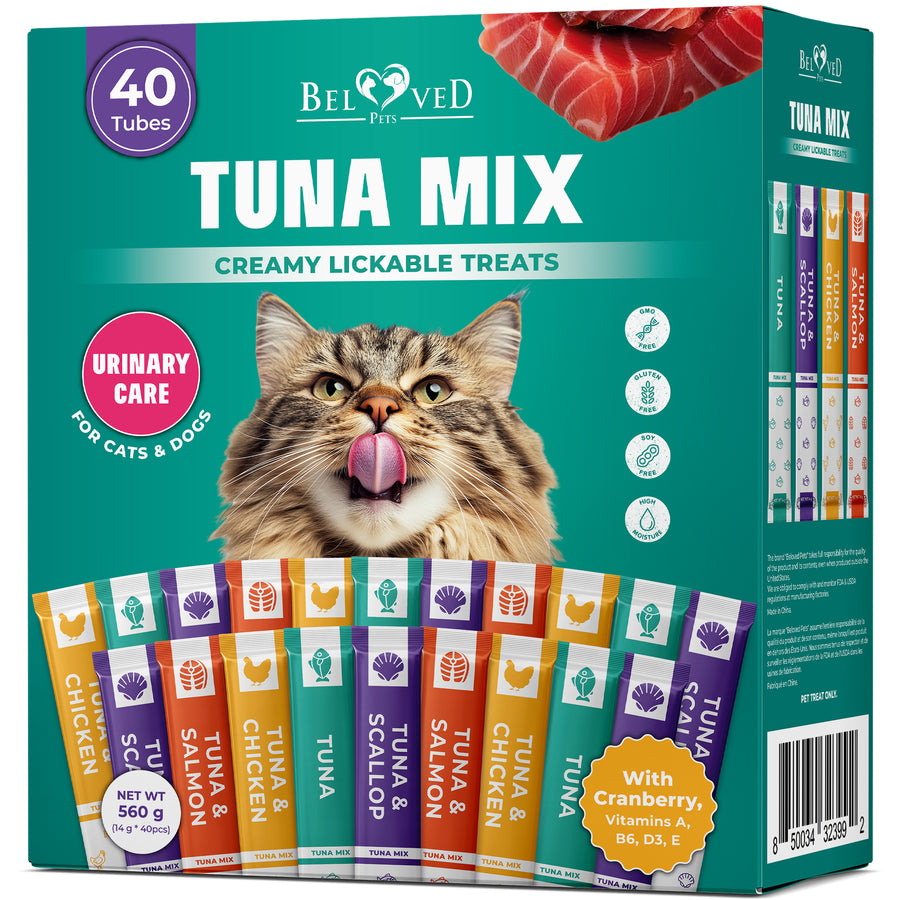 Beloved Pets Creamy Lickable Cat Treats & Wet Squeeze Tubes for cats and dogs — Beloved Pets