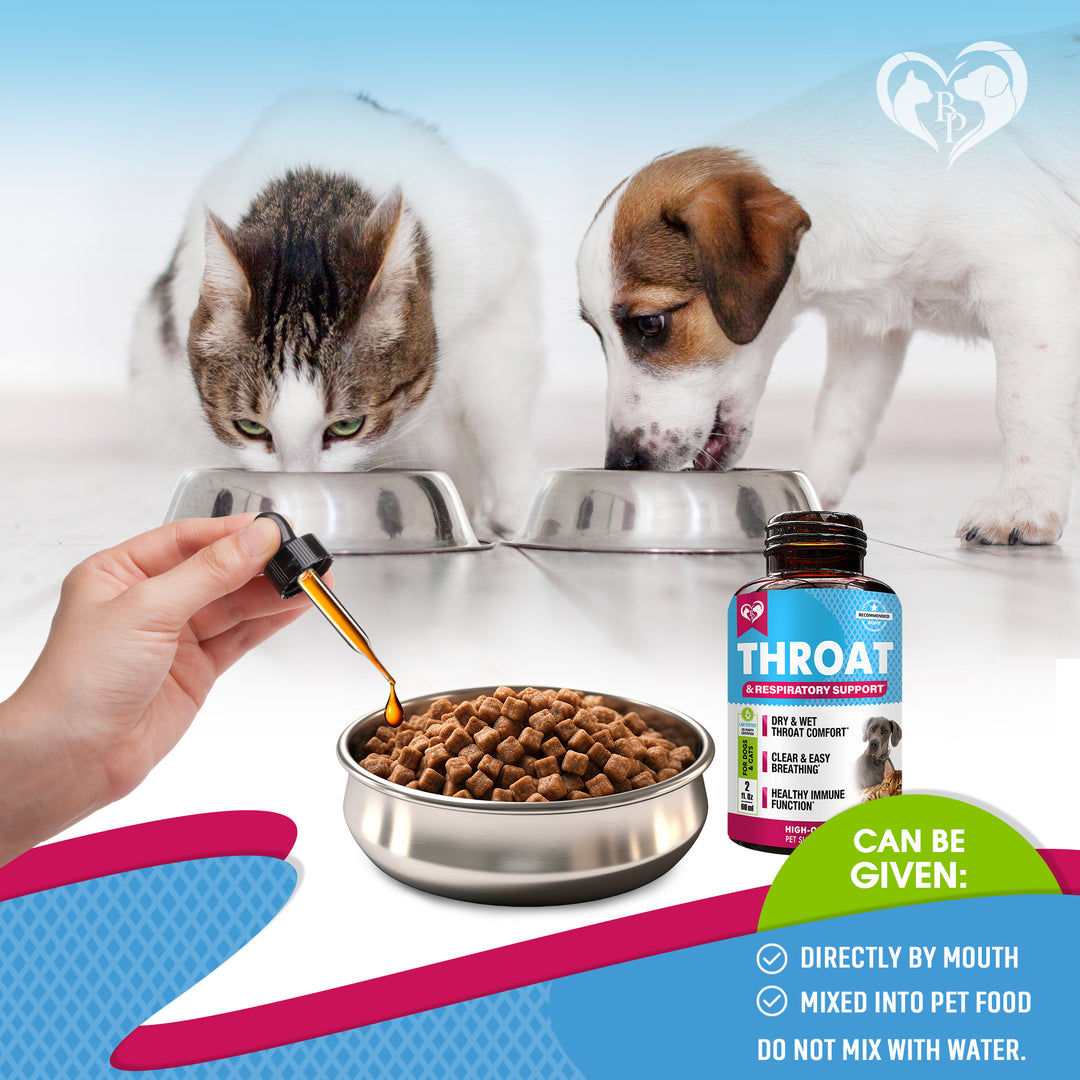Herbal Respiratory Support for Dogs & Cats – Natural Comfort for Throat & Seasonal Wellness – Gentle Botanical Formula – Made with Care