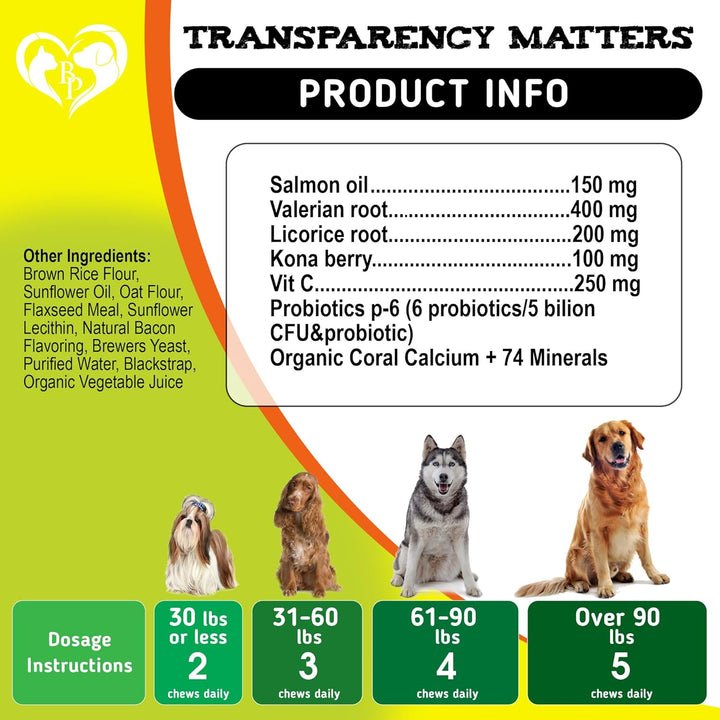 Dog Anti Itch & Allergy Relief Chews - Dry Itchy Skin & Hot Spot Treatment with Probiotic, Omega 3 Oil- Immune Supplement & Seasonal Allergies Medicine for Dogs, Puppy - 140 Bites Made in USA