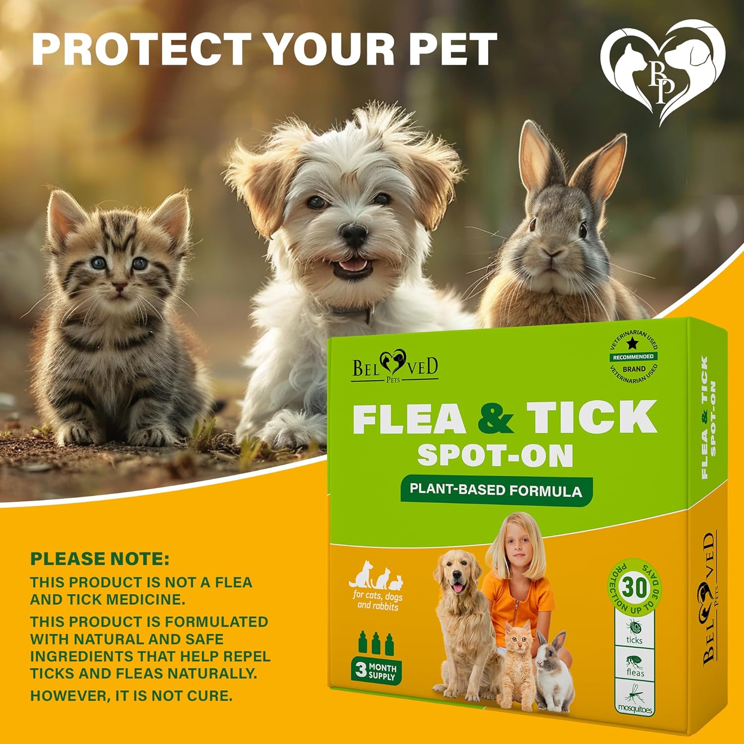 Safe flea fashion and tick prevention for dogs