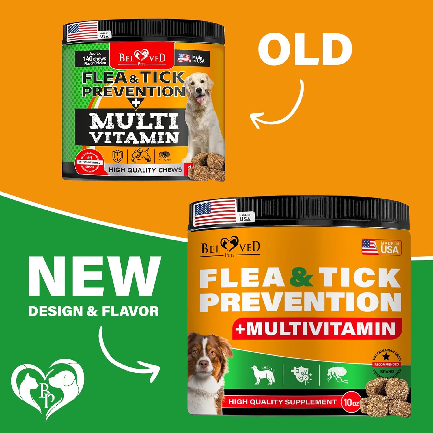 Revolution flea pills for dogs. Natural pest control defense chews with multivitamins. Belovedpetsbrand