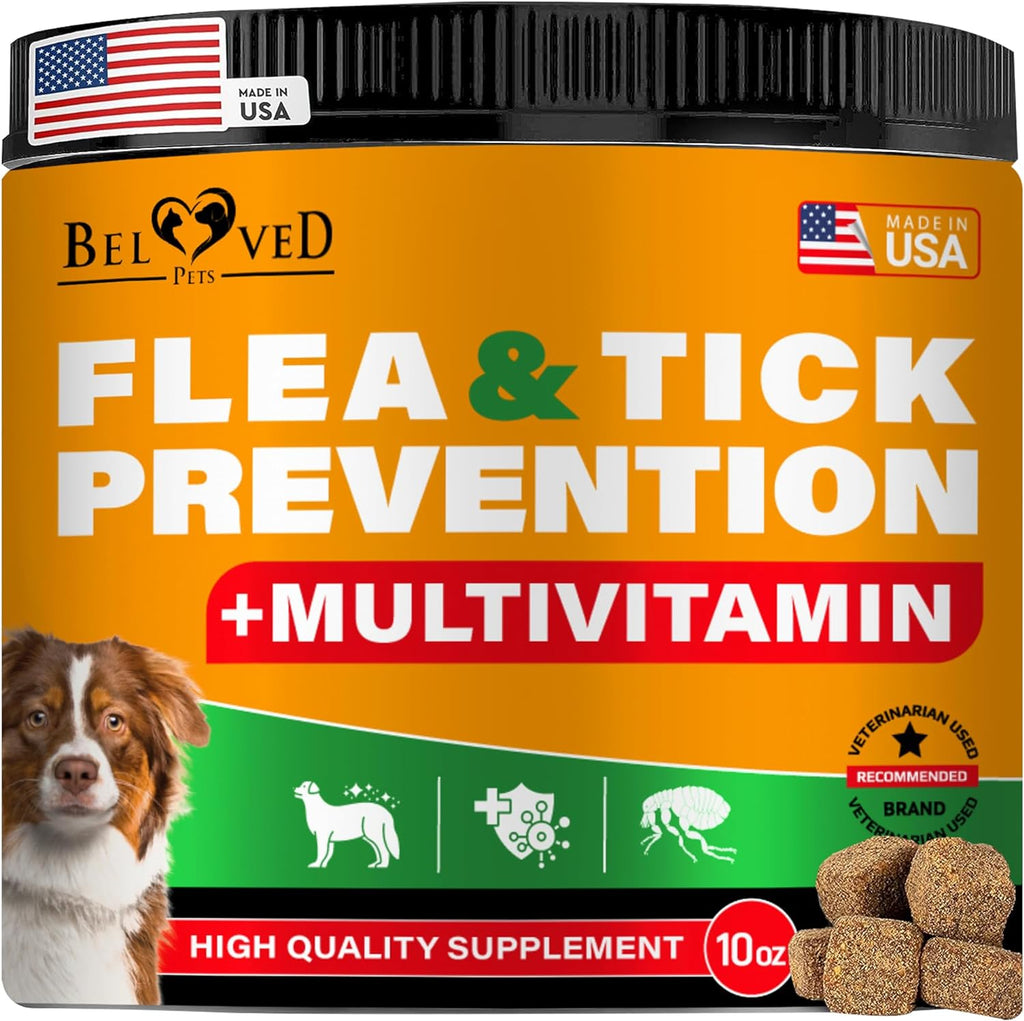 Revolution flea pills for dogs. Natural pest control defense chews with multivitamins. Belovedpetsbrand