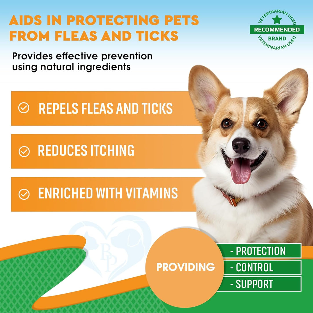 Beloved Pets Oral Flea & Tick Support Multivitamin Supplement for Dogs & Cats, 60-ml Bottle