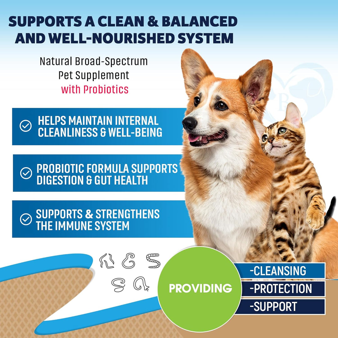 Beloved Pets Herbal Digestive Supplement with Probiotics for Cats & Dogs, 2-fl oz bottle