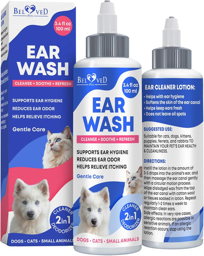 Cat & Dog Ear Cleaner Drops & Wash for cats and dogs — Beloved Pets