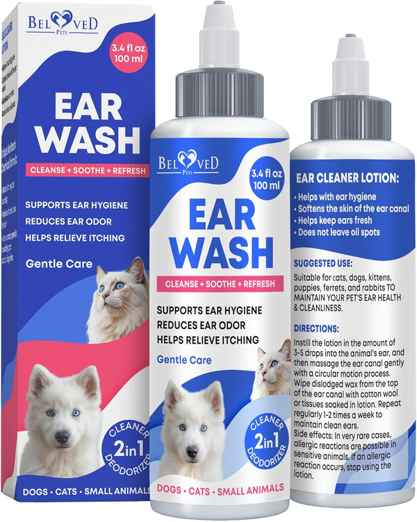 Cat & Dog Ear Cleaner Drops & Wash for cats and dogs — Beloved Pets