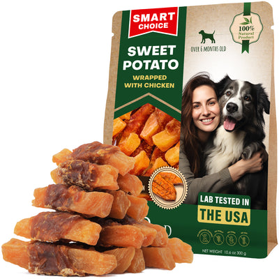 Sweet Potato Chicken-Wrapped Twists for dogs — Beloved Pets