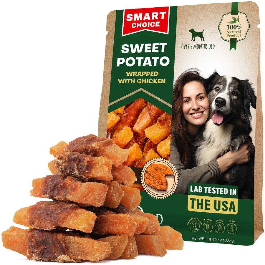 Sweet Potato Chicken-Wrapped Twists for dogs — Beloved Pets