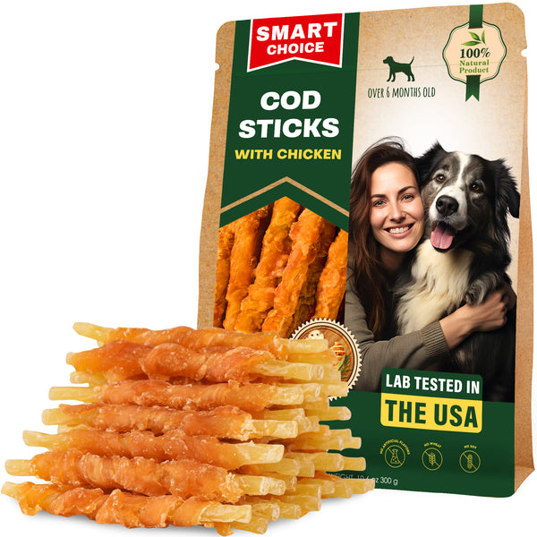 Cod Sticks Chicken-Wrapped for dogs — Beloved Pets