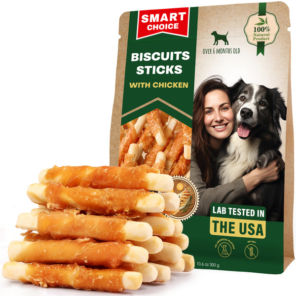 Biscuits Sticks Dog Treats Chicken Wrapped Human Grade Meat for dogs — Beloved Pets