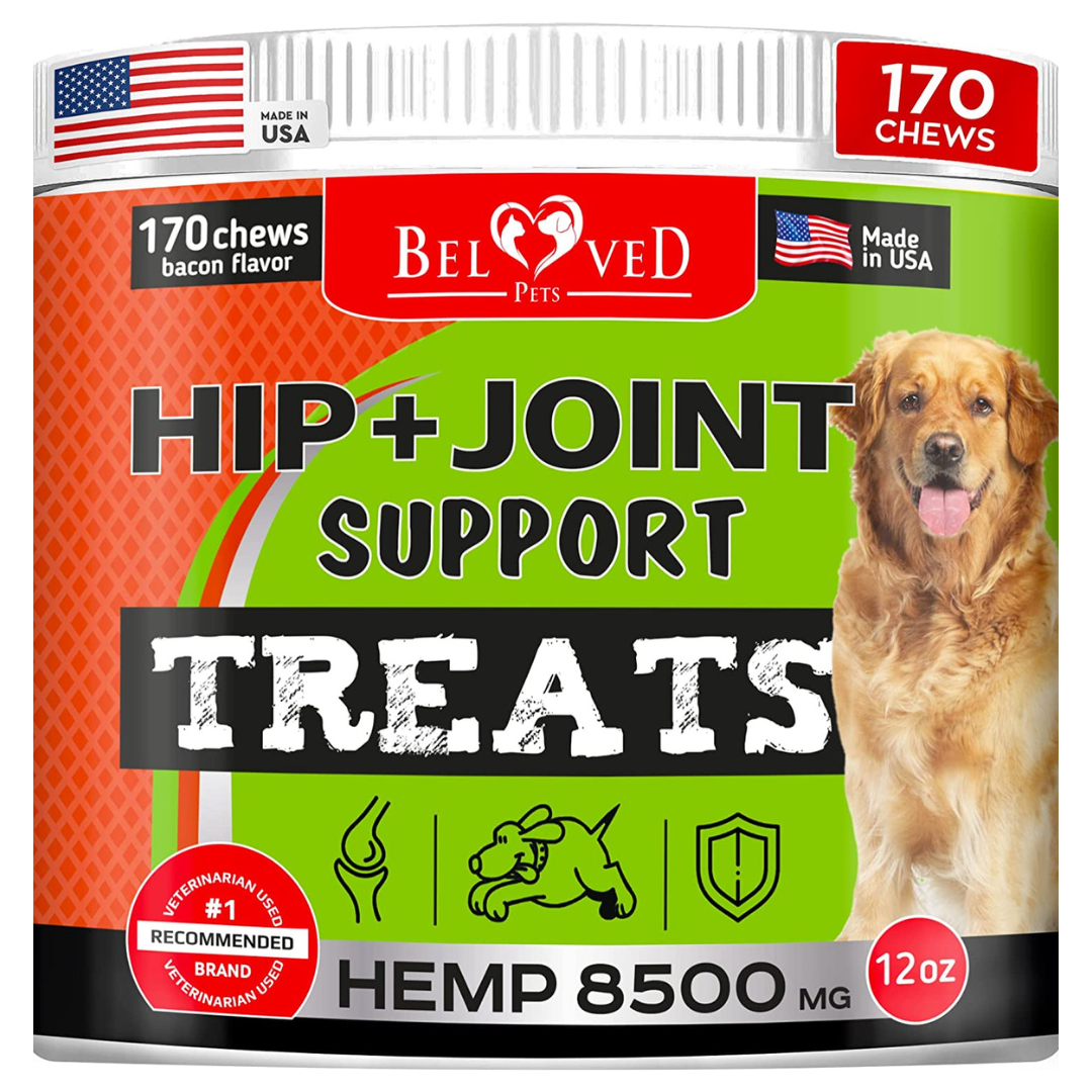 Glucosamine Chondroitin Soft Chews for Dogs with MSM: Advanced Natural Hip and Joint Support. Arthritis and Pain Relief. Skin and Coat and Bone Health - Belovedpetsbrand