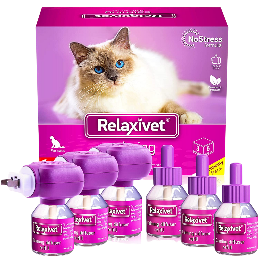 Relaxivet Natural Cat Calming Pheromone Diffuser Kit