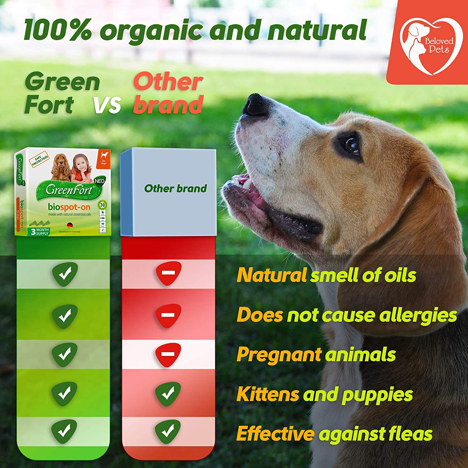 Organic flea and tick prevention sales for dogs